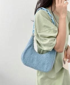 Shop Lena Jade Kara Sherpa Shoulder Bag Bags