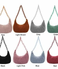 Shop Lena Jade Kara Sherpa Shoulder Bag Bags