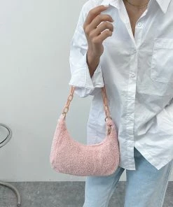 Shop Lena Jade Kara Sherpa Shoulder Bag Bags