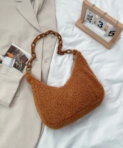 Shop Lena Jade Kara Sherpa Shoulder Bag Bags