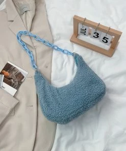 Shop Lena Jade Kara Sherpa Shoulder Bag Bags