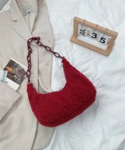 Shop Lena Jade Kara Sherpa Shoulder Bag Bags