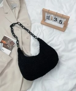 Shop Lena Jade Kara Sherpa Shoulder Bag Bags