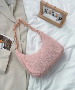 Shop Lena Jade Kara Sherpa Shoulder Bag Bags