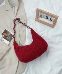 Shop Lena Jade Kara Sherpa Shoulder Bag Bags