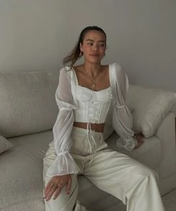 Shop Lena Jade Do Better Angel Long Sleeve Top Long Sleeves