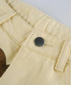 Shop Lena Jade Cream Floral Jeans Pants