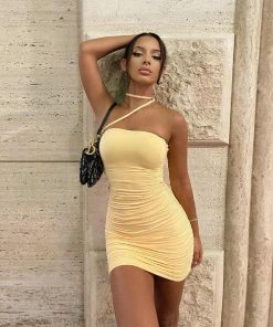 Shop Lena Jade Kandy Yellow Dress Dresses