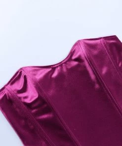 Shop Lena Jade Purple Monica Satin Corset