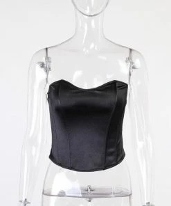 Shop Lena Jade Black Monica Satin Corset