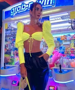 Shop Lena Jade Neon Girl Long Sleeve Top Long Sleeves