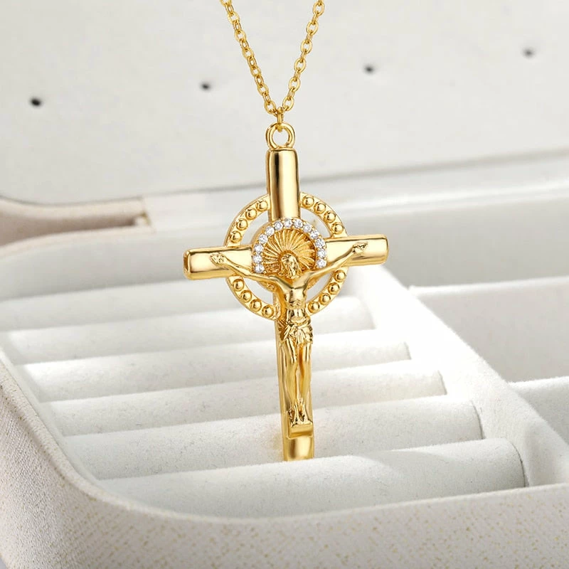 Shop Lena Jade Jesus Cross Necklace Necklaces 5 Shop Lena Jade Jesus Cross Necklace Necklaces