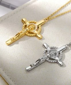 Shop Lena Jade Jesus Cross Necklace Necklaces 13 Shop Lena Jade Jesus Cross Necklace Necklaces