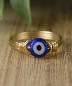 Shop Lena Jade Evil Eye Ring