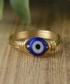 Shop Lena Jade Evil Eye Ring