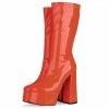 Shop Lena Jade Orange Bratty Babe Boots Shoes