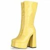 Shop Lena Jade Yellow Bratty Babe Boots Shoes