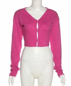 Shop Lena Jade Rose Button Up Long Sleeve Cardigan Long Sleeves