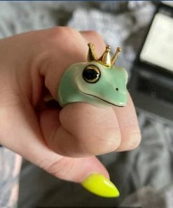 Shop Lena Jade Princes Frog Ring Rings