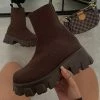 Shop Lena Jade Brown Winter Day Sock Boot Shoe