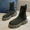 Shop Lena Jade Army Green Winter Day Sock Boot Shoe