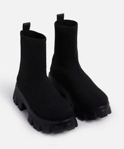 Shop Lena Jade Blacked Out Winter Day Sock Boot Shoe