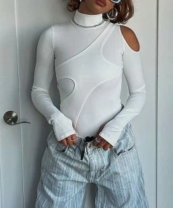 Shop Lena Jade Mattie Long Sleeve Bodysuit Long Sleeves