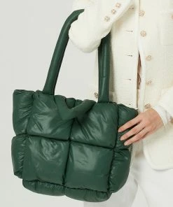 Shop Lena Jade Bags Green That Girl Puffer Tote Bag