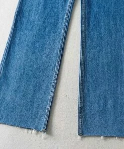 Shop Lena Jade Mid Wash Jameson Straight Leg Jeans