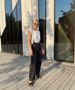 Shop Lena Jade Black Jameson Straight Leg Jeans Pants