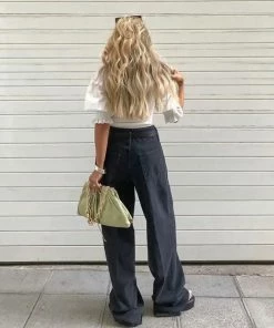 Shop Lena Jade Black Jameson Straight Leg Jeans Pants