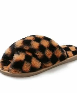Shop Lena Jade Checkerboard Slippers Shoes