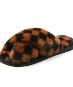 Shop Lena Jade Checkerboard Slippers Shoes