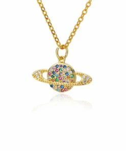 Shop Lena Jade Necklaces Saturn Necklace 9 Shop Lena Jade Necklaces Saturn Necklace