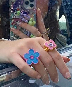 Shop Lena Jade Rings Y2K Flower Power Ring