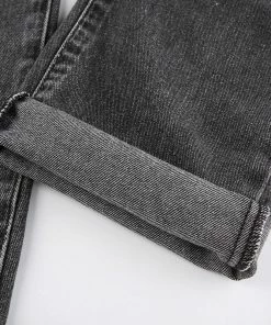 Shop Lena Jade Pants Ripped Knee Black Denim Jeans