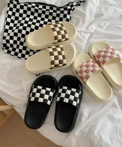 Shop Lena Jade Checkerboard Pillow Slides