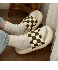 Shop Lena Jade Checkerboard Pillow Slides