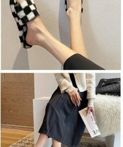 Shop Lena Jade Checkerboard House Slippers