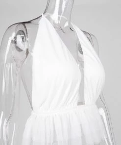 Shop Lena Jade June Ruffle Halter Top