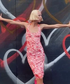 Shop Lena Jade Y2K Heart Aesthetic Dress Dresses