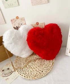 Shop Lena Jade Bags Fuzzy Heart Bag