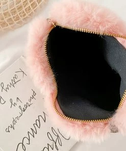 Shop Lena Jade Bags Fuzzy Heart Bag