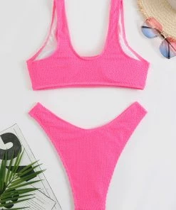 Shop Lena Jade Cassie Ribbed Bikini Swimwear