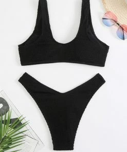 Shop Lena Jade Cassie Ribbed Bikini Swimwear