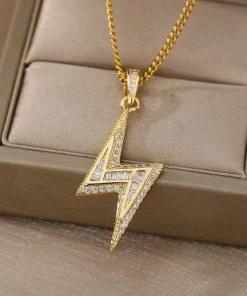 Shop Lena Jade Necklaces Retro Lightning Necklace 11 Shop Lena Jade Necklaces Retro Lightning Necklace