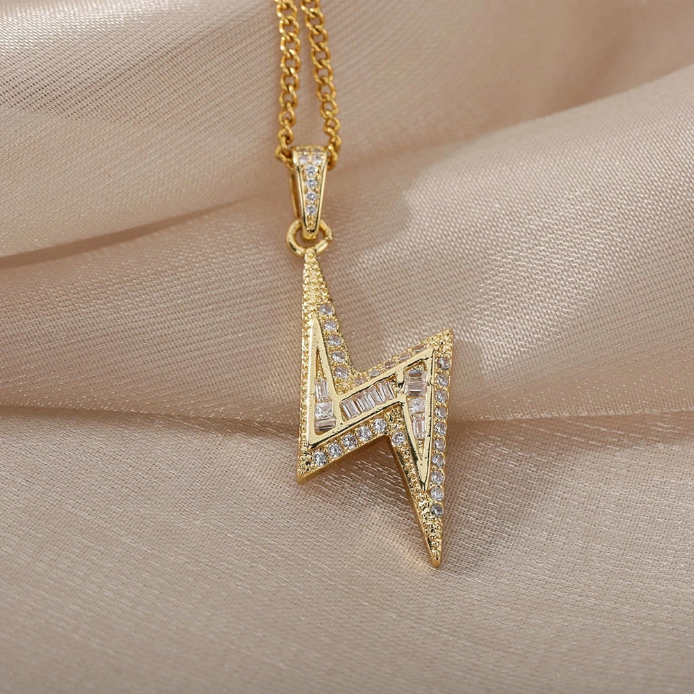 Shop Lena Jade Necklaces Retro Lightning Necklace 8 Shop Lena Jade Necklaces Retro Lightning Necklace