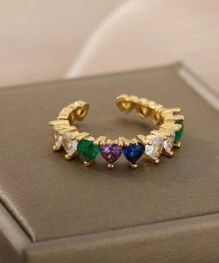 Shop Lena Jade Bold Colors Heart Ring