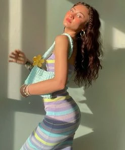 Shop Lena Jade Extra Stripes Long Dress Dresses