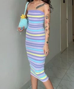 Shop Lena Jade Extra Stripes Long Dress Dresses